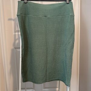 NWT LuLaRoe Green Pencil Skirt